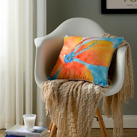 Polyester Pillow With Insert,Floral Country