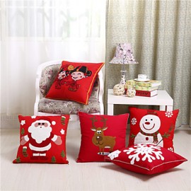 Embroidered Santa Claus Christmas Pillow With Insert