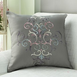 Polyester Pillow With Insert , Floral Euro