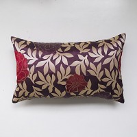 jacquard Cushion Cover-Purple
