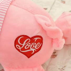 Pink piggy modeling pillow