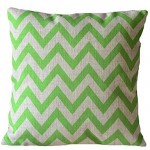 Ever Green Wave Stripe Decorative Pillow with Insert