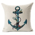 Cotton/Linen Pillow Cover , Nautical Modern/Contemporary